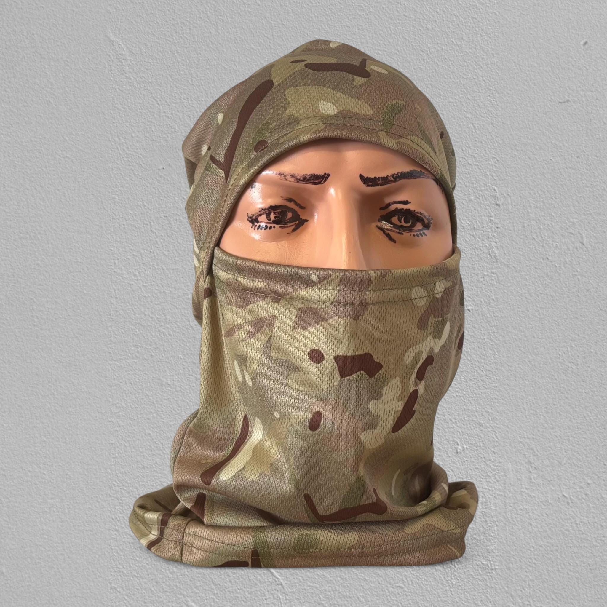 Moisture-wicking Balaclava Pixel MM-14, CP Camo, Olive