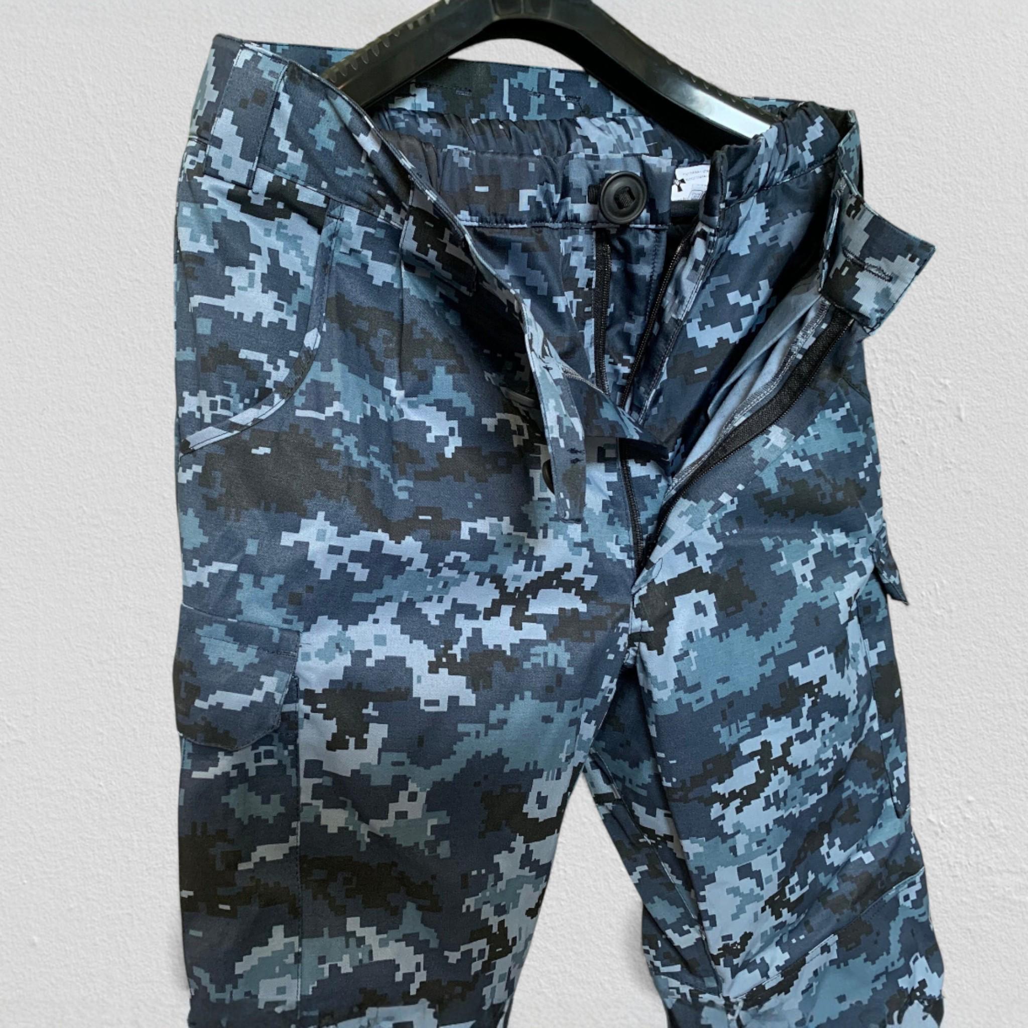 ウクライナ海軍冬用パンツ – MM-16F / ブルー MM-14 迷彩 – 断熱戦闘