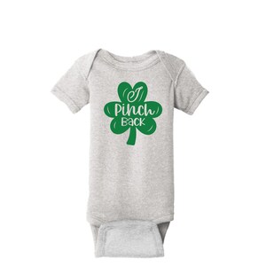 St Patricks Day I Pinch Back Onesie
