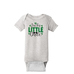 St Patricks Day Lucky Little Dude Onesie
