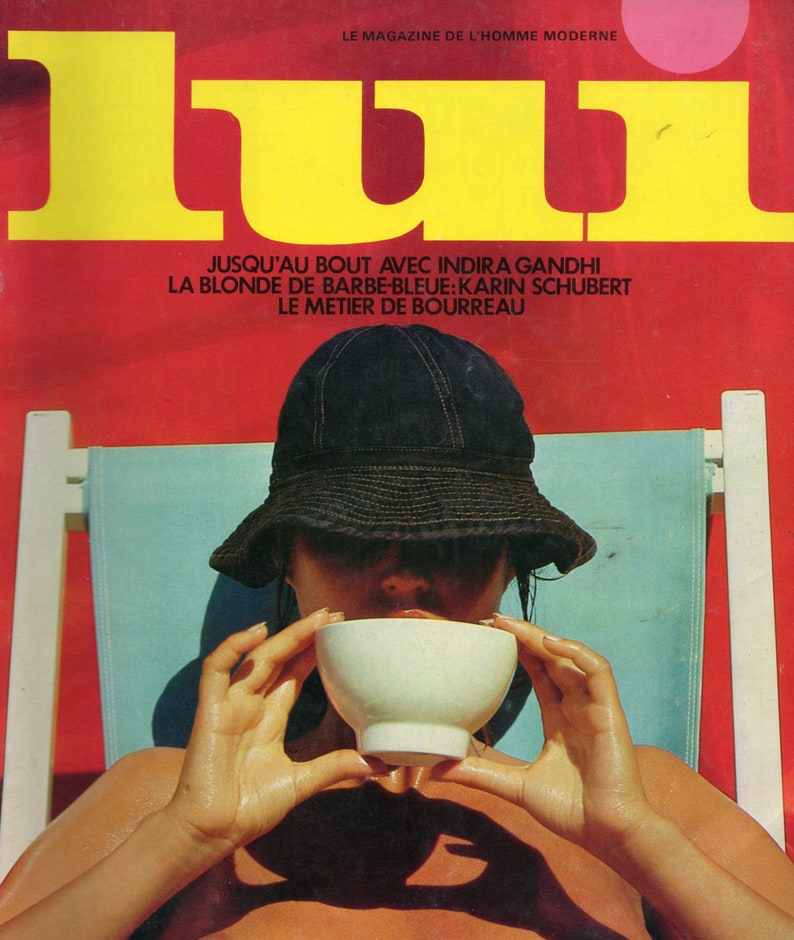 Lui - Vintage French Magazine [N#105 - 1972] - Etsy