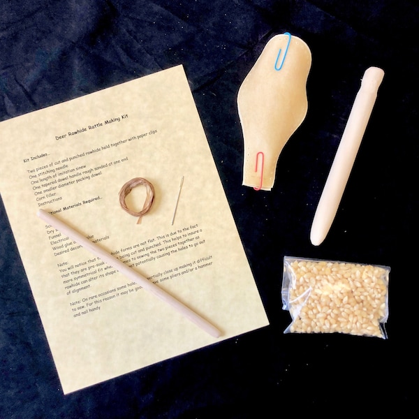 Deer Rawhide Rattle Making Kits