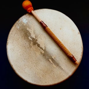 Deer Hide Drum Native Drum Shamanic Drum Shaman Drum 10" Unbleached