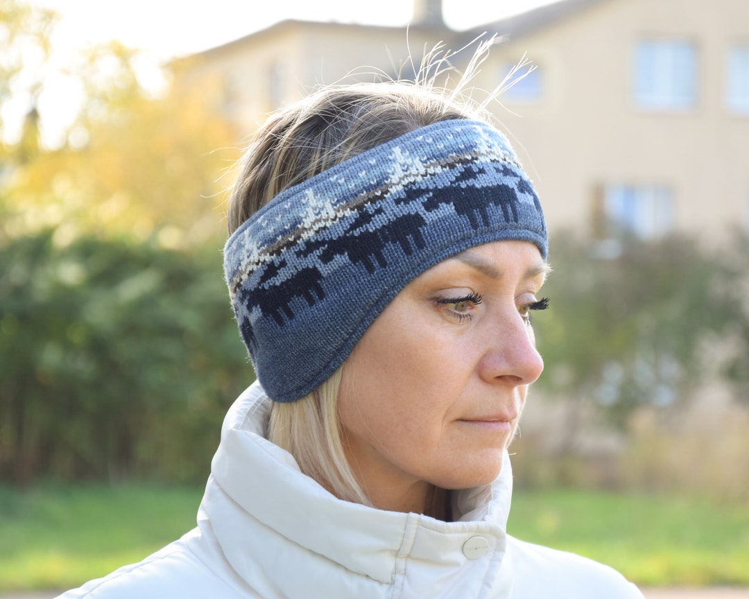 Men & Women Headband With Ears Nordic Woolen Head Bandage  display picture 2