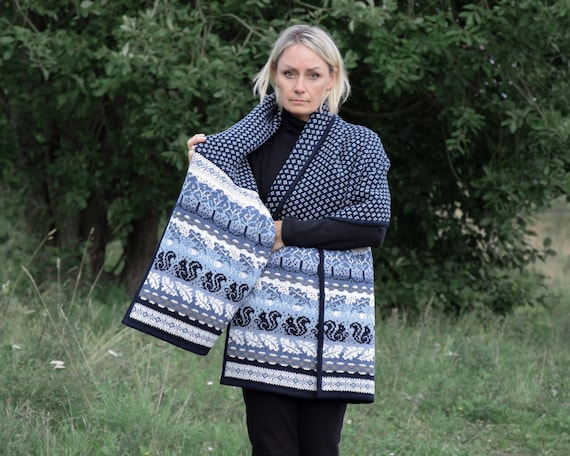 Navy 2024 scarf wrap