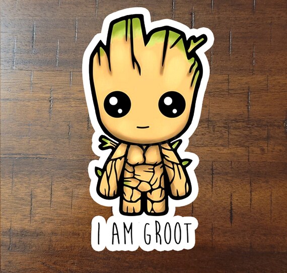 I Am Groot Stickers Etsy