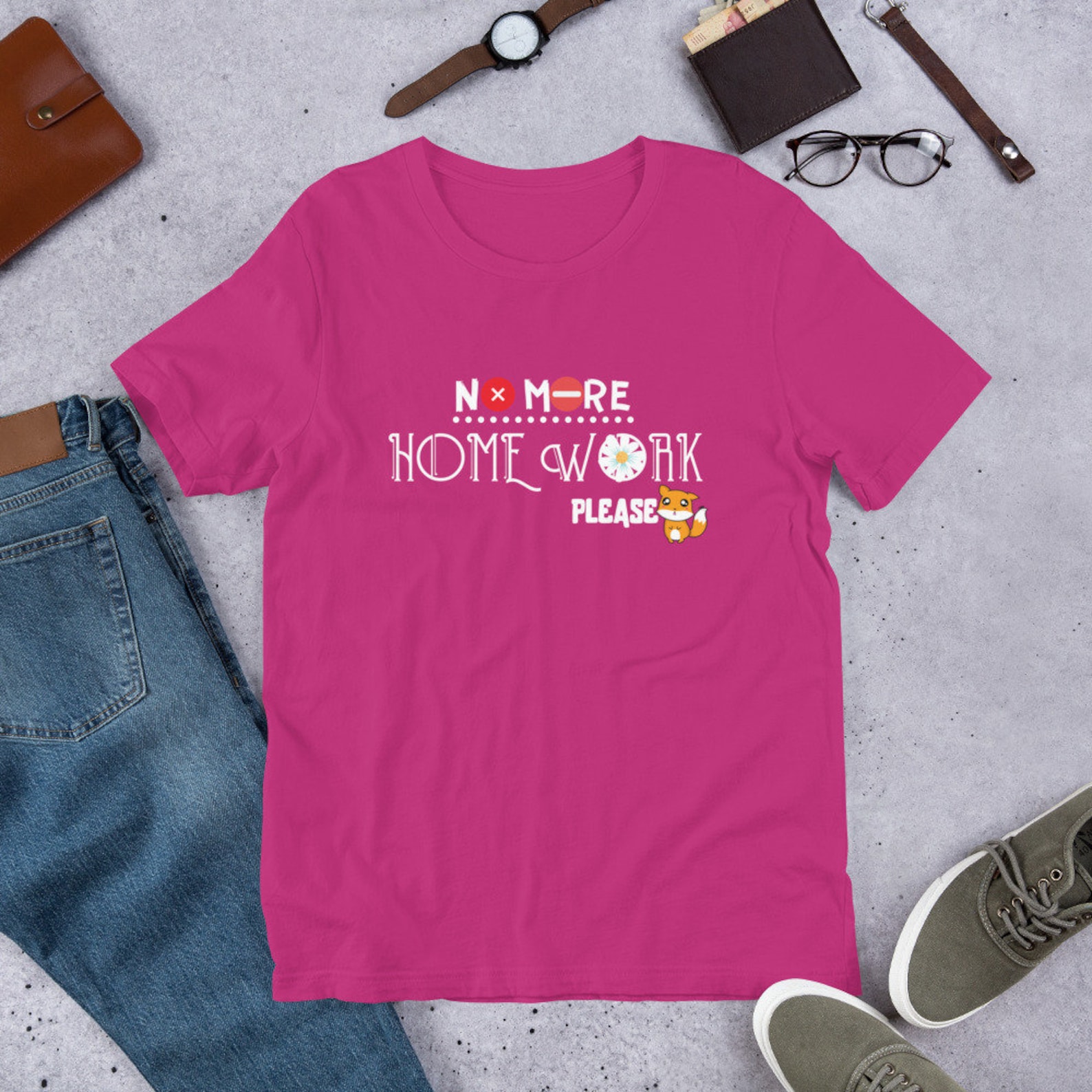 i hate homework tee shirt