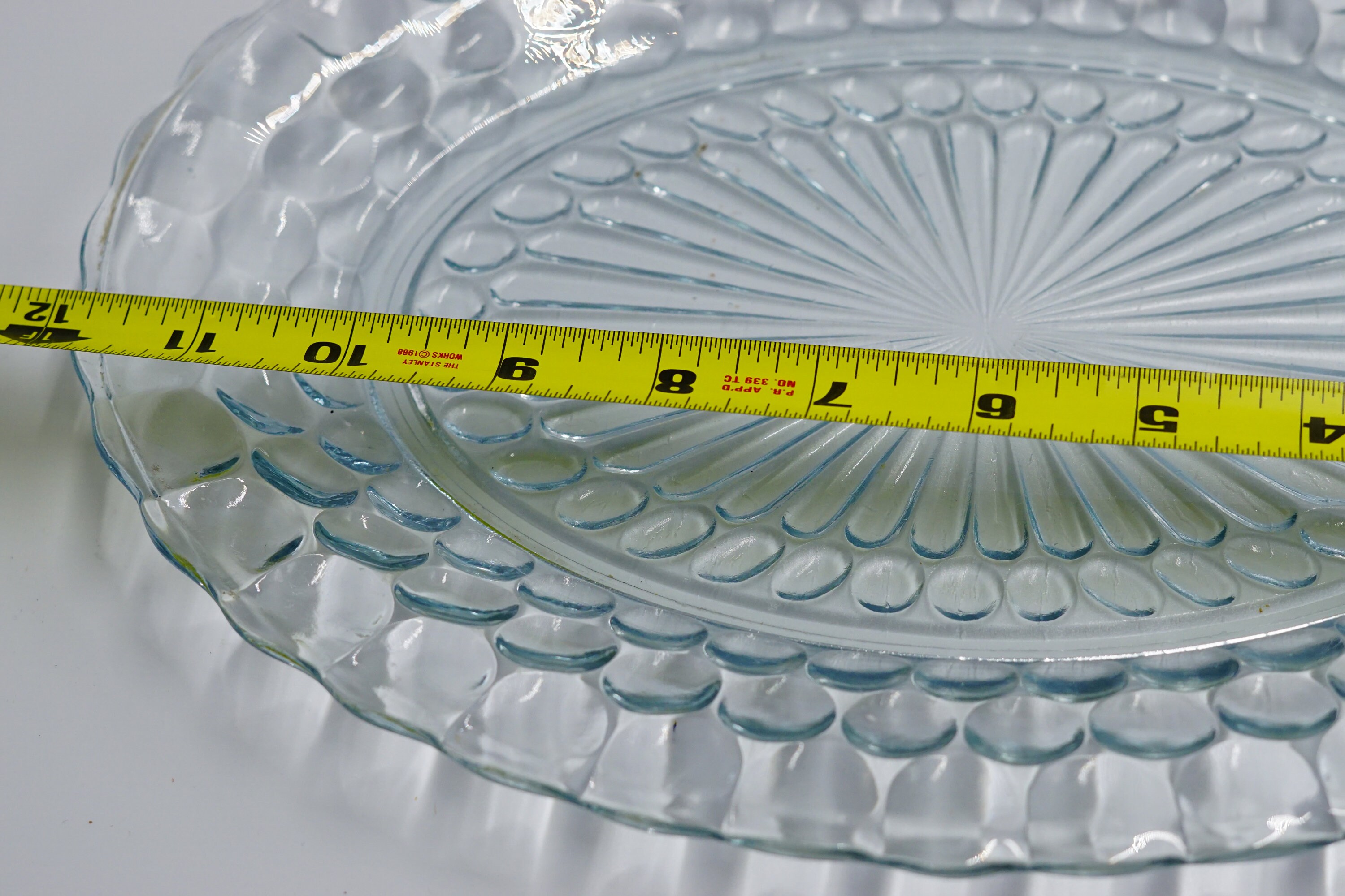 Blue Bubble Anchor Hocking Dinnerware Set Dinner Plates Etsy