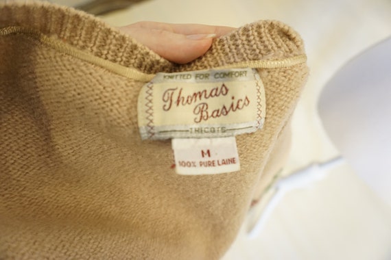 Thomas Basics Vintage Floral Wool Sweater, Dark P… - image 7