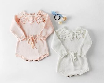 knitted romper girl