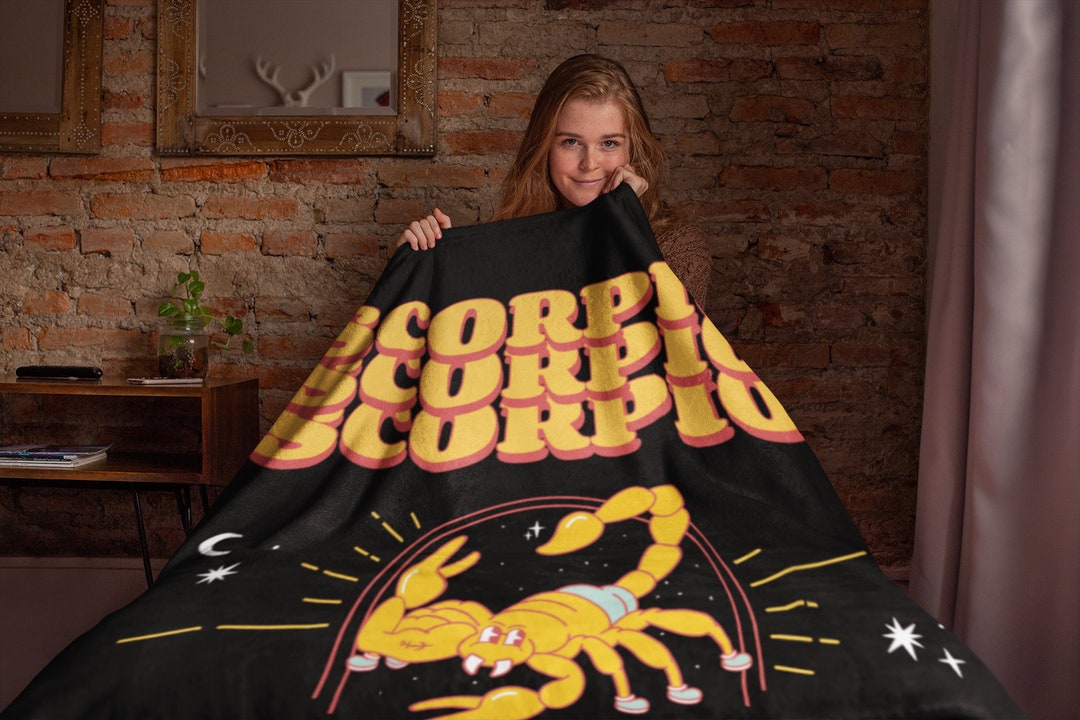 Scorpio Scorpion Throw Blanket 50 In. X 60 In. Scorpio Etsy