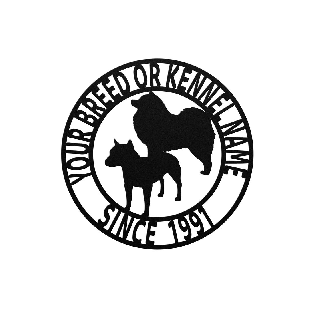 Personalized Dog Kennel Name Metal Sign Etsy