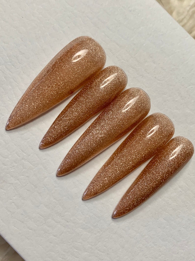 glitter press on nails