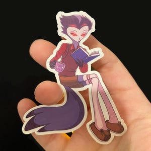 Stolas Bookworm Vinyl Sticker