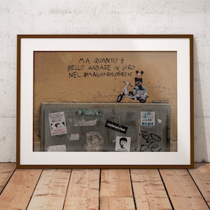 Disagio bolognese - poster autenticato 40x30 cm