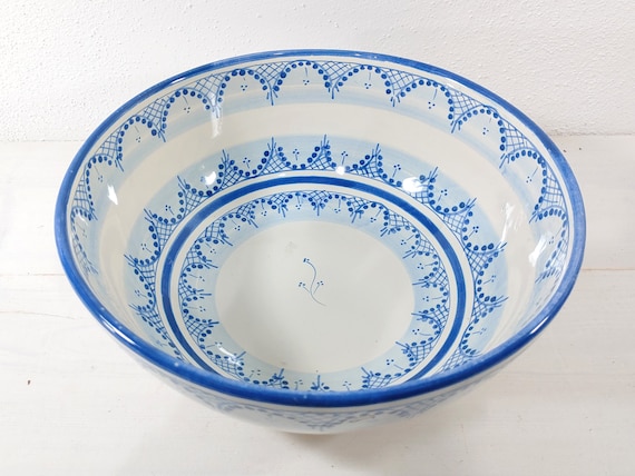 Bowl 25 cm high, centerpiece, bowls, trays, appetizers, salad bowl, tureen, bowl, Sicilian Caltagirone ceramics handmade