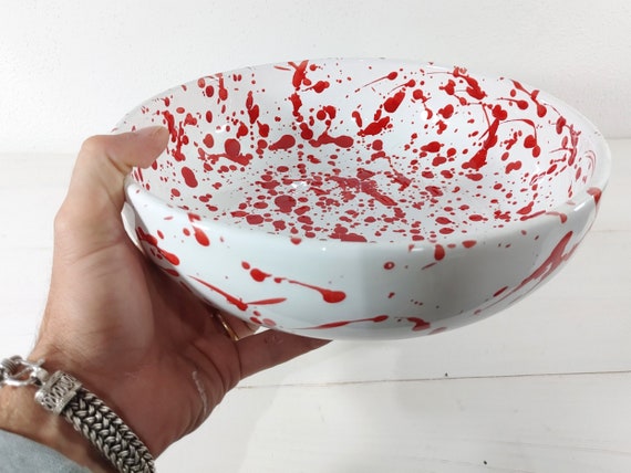 26 cm low bowl, centrepiece, bowls, trays, appetizers, salad bowl, tureen, bowl, handcrafted Sicilian ceramic