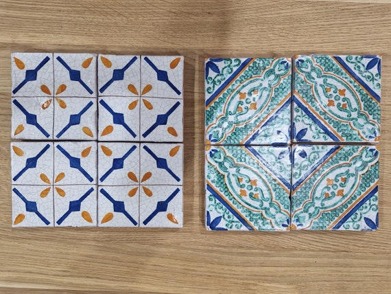 Sicilian Aeolian tiles, handmade ceramic coasters, trivets, ceramic tiles, shards, brick, handmade ceramics