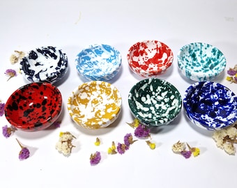 Bowls 9 cm, small bowls, bowls, trays, appetizers, appetizers, appetizers, aperitifs, olives, Sicilian handmade ceramics