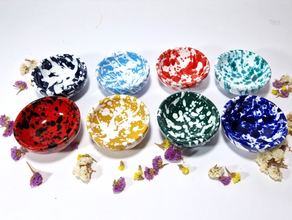 Bowls 9 cm, small bowls, bowls, trays, appetizers, appetizers, appetizers, aperitifs, olives, Sicilian handmade ceramics