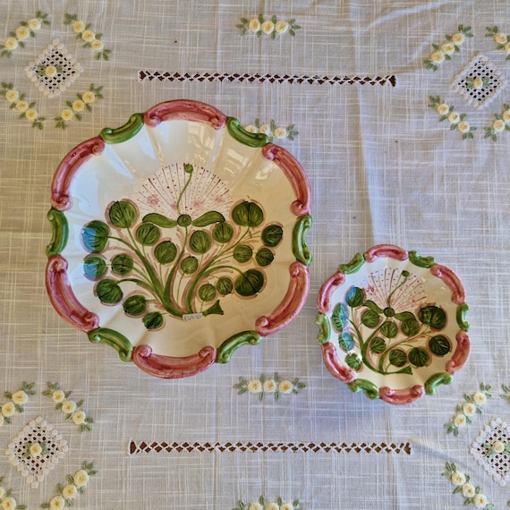 25 cm rimmed plate, centerpiece, bowls, trays, appetizer dishes, salad bowl, tureen, pasta, bowl, handcrafted Sicilian ceramics