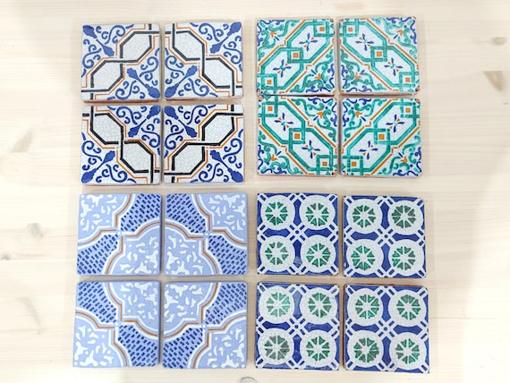 Sicilian Aeolian tiles, handmade ceramic coasters, trivets, ceramic tiles, shards, brick, handmade ceramics