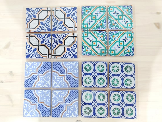 handcrafted Sicilian Aeolian tiles, ceramic coasters, trivets, ceramic tiles, shards, brick, handcrafted ceramics