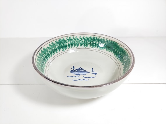 20 cm bowl in Sicilian Caltagirone handcrafted ceramic reproduction of ancient decoration, antique bowls, classic plates
