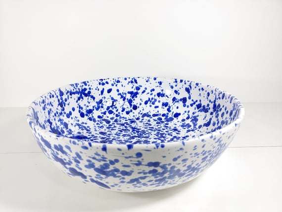 Large bowl 33 cm, centerpiece, bowls, trays, appetizers, salad bowl, bowl, sicilian ceramics