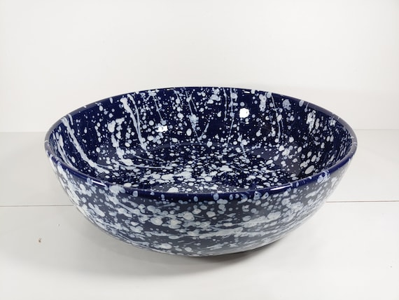 Large bowl 33 cm, centerpiece, bowls, trays, appetizers, salad bowl, tureen, bowl, Sicilian artisan ceramics