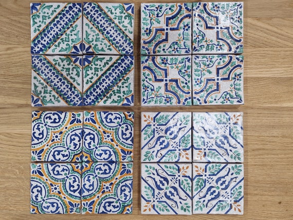handcrafted Sicilian Aeolian tiles, ceramic coasters, trivets, ceramic tiles, shards, brick, handcrafted ceramics