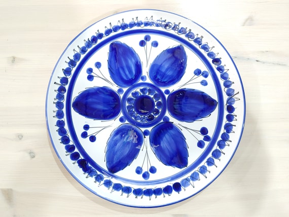 Round plate 31 cm, centerpiece, bowls, tray, appetizer, salad bowl, soup bowl, pasta, serving, Sicilian ceramics