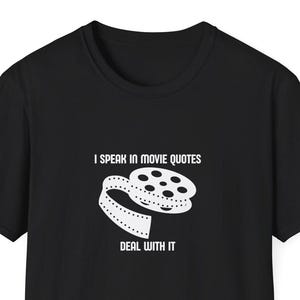 Ich spreche im Film Zitate T-Shirt: Lustiges Geschenk für Filmfans