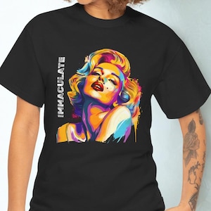 Vintage Marilyn Monroe Graphic Tee: Retro Pop Culture Festival Shirt