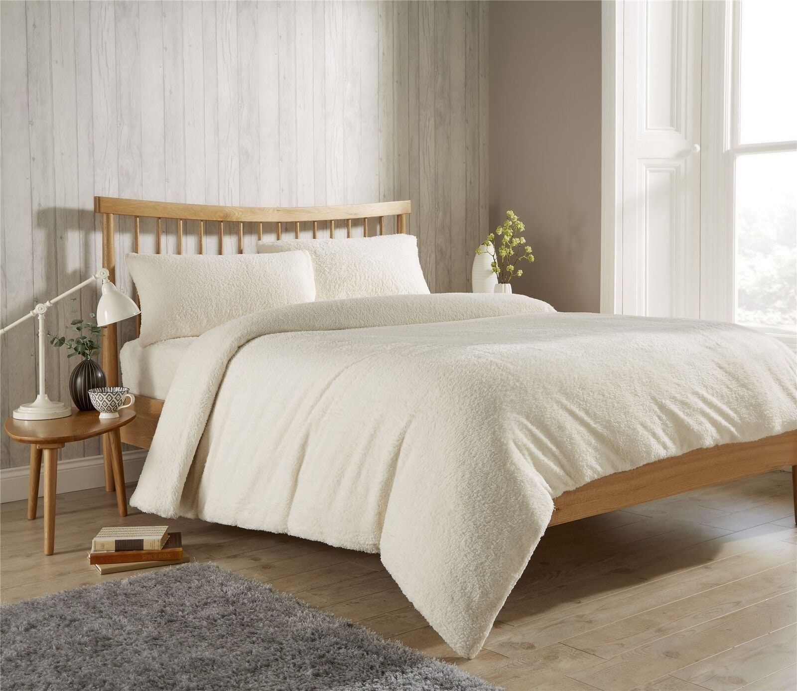 Fleece Duvet Cover Set Soft Warm Cosy Quilt Cover Set Single Etsy