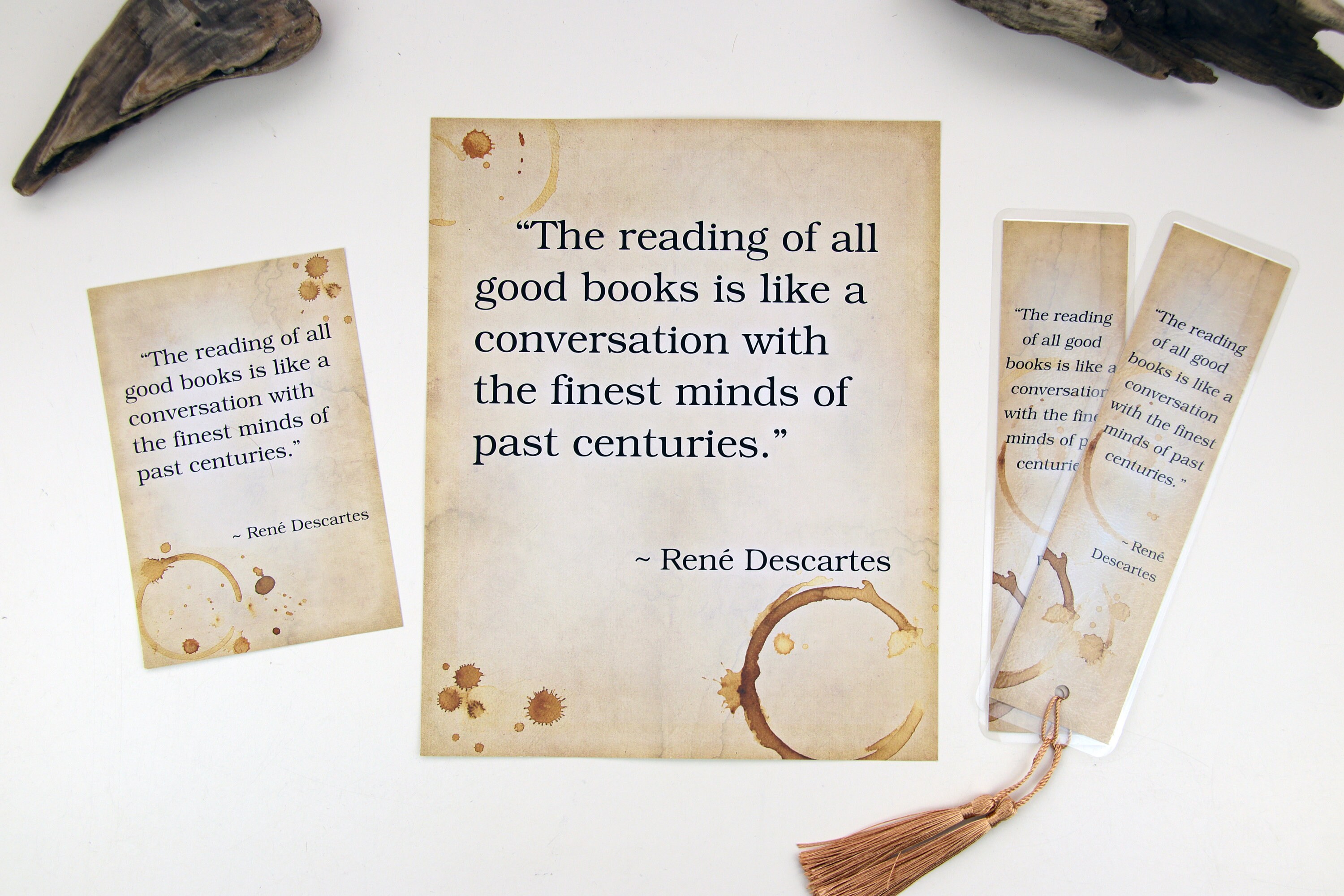 Rene Descartes Book Lover Bibliophile Good Reads Poetry - Etsy Finland