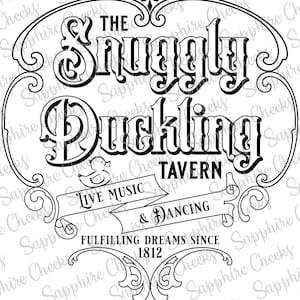 Snuggly Duckling | Digital File: PNG | ***Personal Use Only***