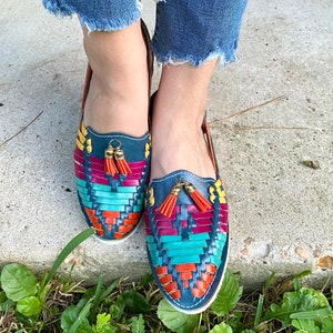 ALL SIZES Huarache Sandal, Boho Shoes, Hippie Vintage Shoes, Mexican ...