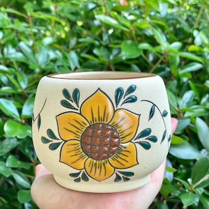 Handpainted Sunflower Mug, Handmade Ceramic Mug, Sunflower Gifts, Gift for Her, Sunflower Decor, Mother’s Day Gift, Floral Coffee Cup