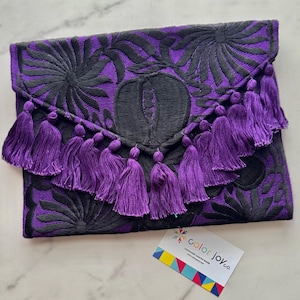 Pochette mexicaine faite main, Pochette à broderie florale, Pochette mexicaine, Pochette mexicaine enveloppe, Pochette d'été, Pochette Mexique