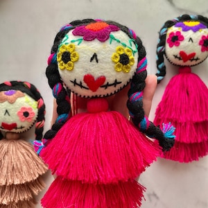 Catrina Tassel, Calavera Tassel, Calavera Skull, Mexican Skull, Calavera Decor, dia de los muertos, halloween decor, sugar skull