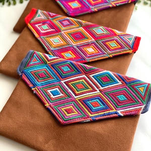 Pochette mexicaine faite main, Pochette à broderie florale, Pochette mexicaine, Pochette mexicaine enveloppe, Pochette d'été, Pochette Mexique