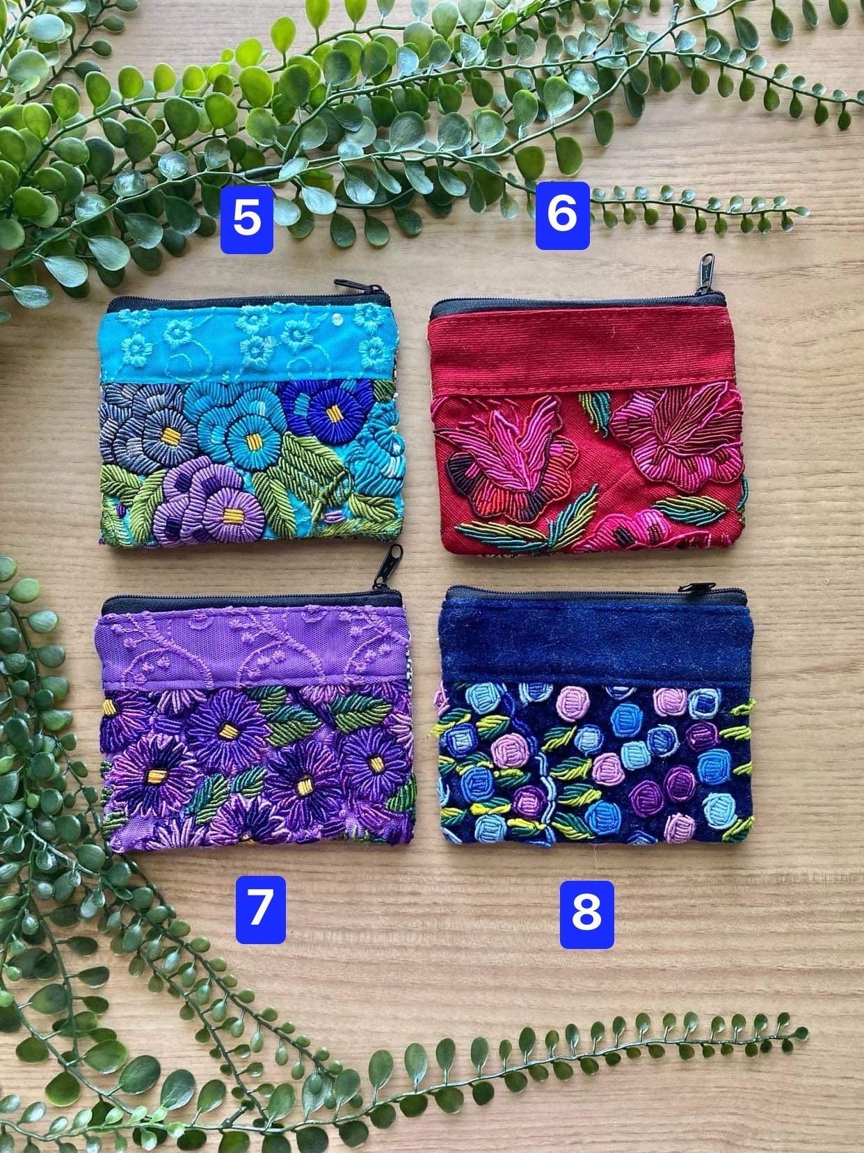 Coin Purse, Monedero, Mini Pouch,woven Zipper Pouch, Bolsita