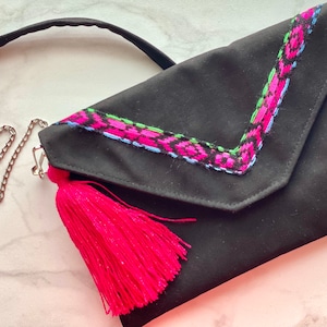 Sac mexicain fait main, sac bandoulière tribal, sac bandoulière coloré, sac bandoulière mexicain, sac bandoulière mexicain, sac cambaya