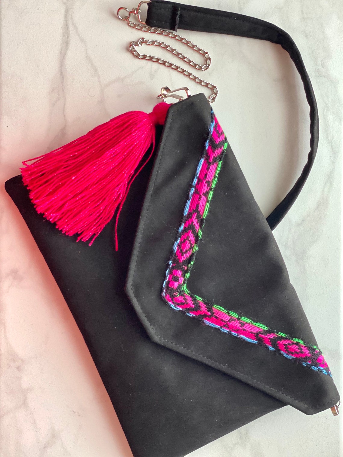 Handmade Mexican Bag Tribal Crossbody Bag Colorful Crossbody Etsy