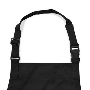 Smart Apron Bib Apron 7 Pockets with Zippers Adjustable Quick-Release Waistband 60 Inches Long, 16 Reinforced Stress Points Waitress Waiter image 6