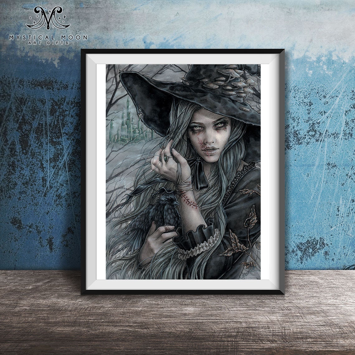 Witchy Occult Gothic Creepy Fairy Hand Original Painting