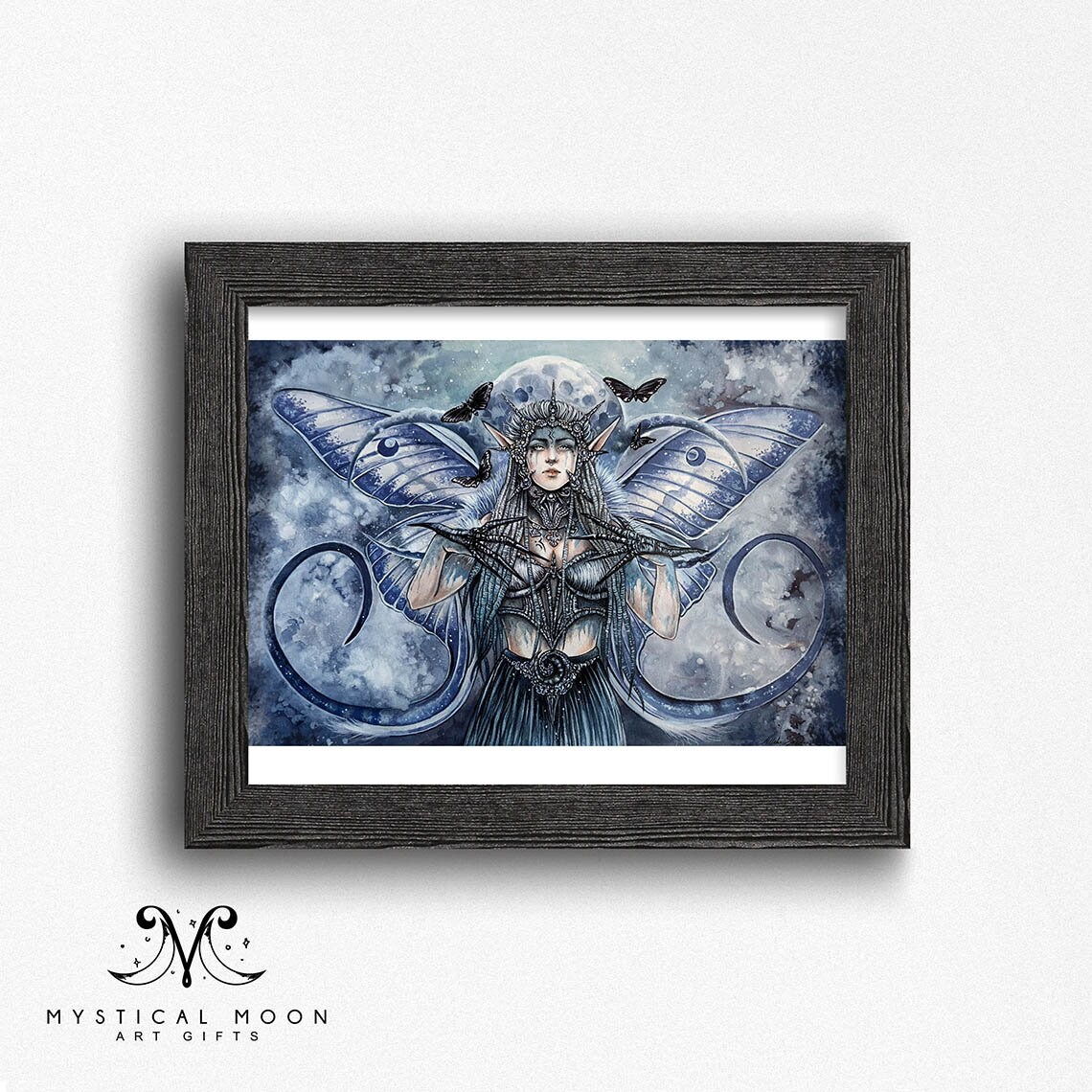 Moon Fairy Art Print / Fantasy Artwork / Hippie Wall Decor / - Etsy