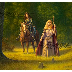 Sorceress Puzzle / 252 Piece Jigsaw Puzzle / Horseback / Dungeons and Dragons / Larry Elmore / Fantasy Art / Witch of the Woods /Witchy Gift image 4