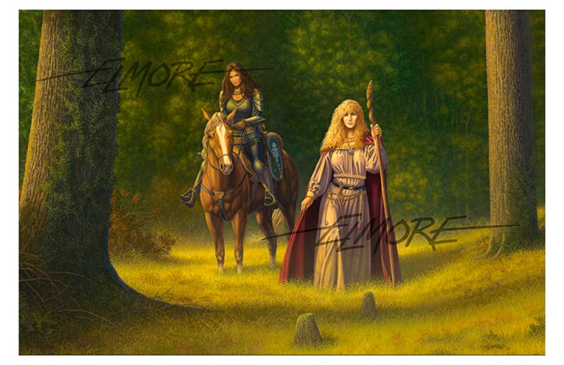 Sorceress Puzzle / 252 Piece Jigsaw Puzzle / Horseback / Dungeons and Dragons / Larry Elmore / Fantasy Art / Witch of the Woods /Witchy Gift image 4